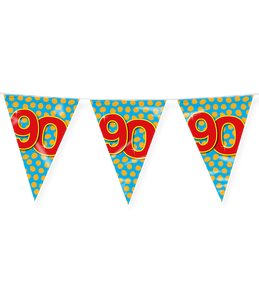 Happy Verjaardag Vlaggenlijn 90 Jaar (10m)