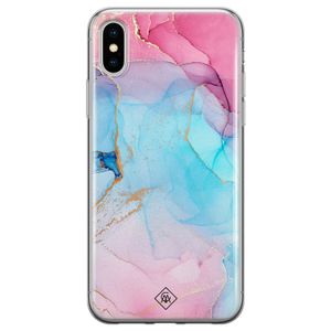 iPhone XS Max siliconen hoesje - Marble colorbomb