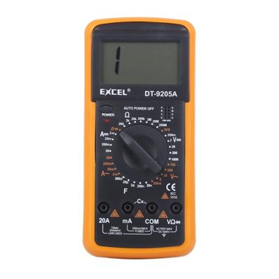 DT9205A LCD Digitale Multimeter voor het testen van de Diode / Transistor hFE Measuring functie