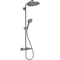 Hansgrohe Croma select Select Regendoucheset - thermostaat - glijstang 28cm - brushed black chrome 26890340