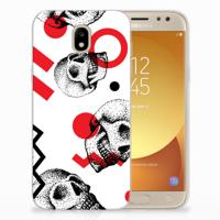 Silicone Back Case Samsung Galaxy J5 2017 Skull Red