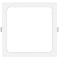 LED Downlight Vierkant 20W - Koud Wit 6500K - Mat Wit Kunststof - 224mm