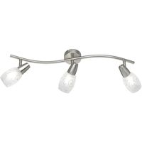 LED Plafondspot - Plafondverlichting - Trion Kalora - E14 Fitting - 3-lichts - Rechthoek - Mat Nikkel - Aluminium