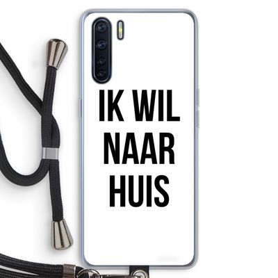 Ik wil naar huis: Oppo A91 Transparant Hoesje met koord