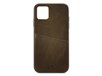 Senza Senza Desire Leather Cover with Card Slot Apple iPhone 11 Burned Olive