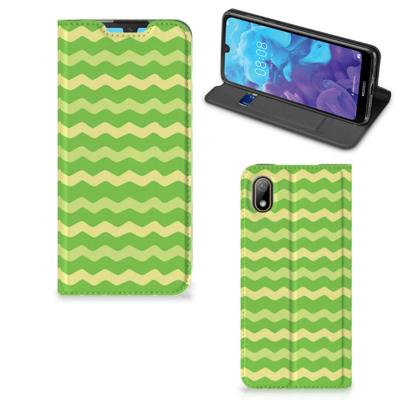 Huawei Y5 (2019) | Hoesje met Magneet | Waves Green