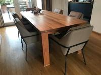 Set van 6 leren eetkamerstoelen - bruin leer - Echt leer, Industrieel, ontdek de vele Leersoorten en Kleuren bij ShopX