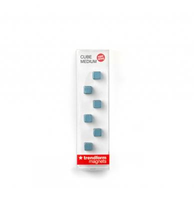 Trendform Magnet Cube Medium - set van 6 - Blauw