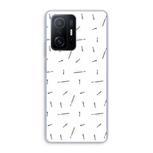 Hipster stripes: Xiaomi 11T Pro Transparant Hoesje