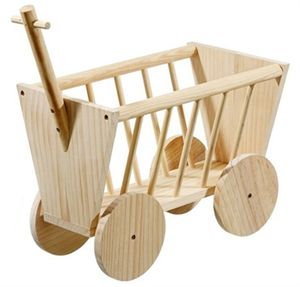 Karlie wonderland houten bolderwagen
