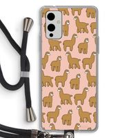Alpacas: OnePlus 9 Transparant Hoesje met koord Alpacas: OnePlus 9 Transparant Hoesje met koord