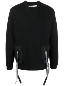 White Mountaineering sweat à poche à rabat - Noir