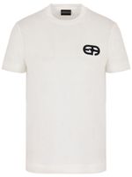 Emporio Armani t-shirt en coton à logo brodé - Blanc - thumbnail