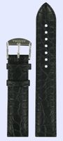 Horlogeband Tissot T033.410 Classic Dream / T600027535 Croco leder Zwart 19mm