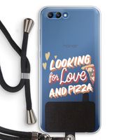 Pizza is the answer: Honor 10 Transparant Hoesje met koord