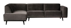 WOOOD Loungebank 'Statement' Links, kleur Taupe