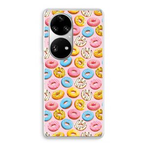 Pink donuts: Huawei P50 Pro Transparant Hoesje