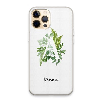 Green Brush: iPhone 13 Pro Max Transparant Hoesje