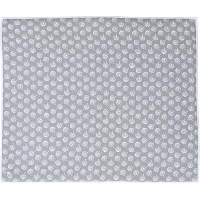 Afwas afdruipmat keuken - absorberend - microvezel - grijs bloem - 40 x 48 cm