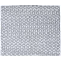 Afwas afdruipmat keuken - absorberend - microvezel - grijs bloem - 40 x 48 cm