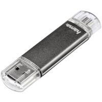Hama FlashPen Laeta Twin USB-stick smartphone/tablet Grijs 32 GB USB-A 2.0, Micro-USB 2.0