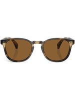 Oliver Peoples lunettes de soleil Finley à monture ronde - Marron