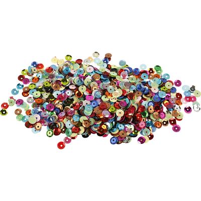 Creativ Company Pailletten, rond, afm 6 mm, 100 gr/ 1 doos