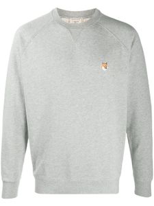 Maison Kitsuné pull à patch logo poitrine - Gris