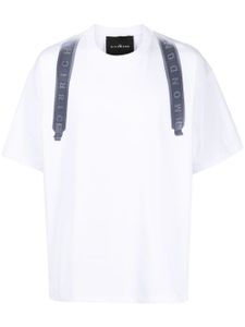 John Richmond t-shirt Strikad en coton à imprimé sac - Blanc