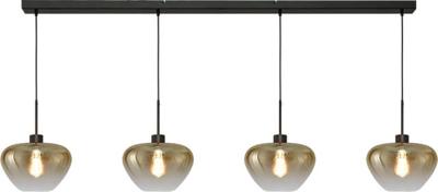 Masterlight 4-lichts hanglampGenua zwart met goud glas Ø 29cm - 2971-05-05-160-4-29