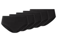 esmara Set van 5 dames hipsters (Zwart, S (36/38))