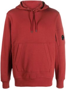 C.P. Company hoodie en coton à détail verre de lunette signature - Rouge