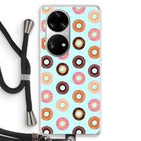 Donuts: Huawei P50 Pro Transparant Hoesje met koord
