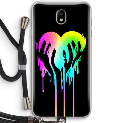 Hold My Heart: Samsung Galaxy J7 (2017) Transparant Hoesje met koord
