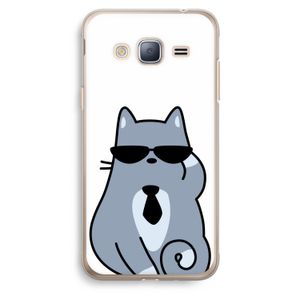 Cool cat: Samsung Galaxy J3 (2016) Transparant Hoesje