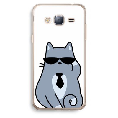Cool cat: Samsung Galaxy J3 (2016) Transparant Hoesje