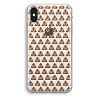 Poop emoji: iPhone X Transparant Hoesje