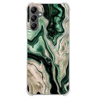 Samsung Galaxy A14 shockproof hoesje - Green waves