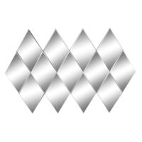 Wandspiegel DKD Home Decor Zwart Modern Ruiten 120 x 2 x 80 cm