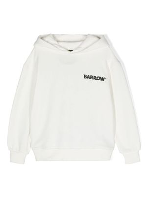 Barrow kids hoodie en coton à logo imprimé - Blanc