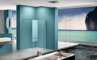 Wiesbaden Eco inloopdouche 60x200 cm - 8mm NANO glas