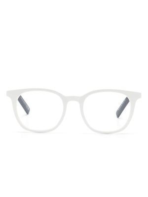 Moncler Eyewear lunettes de vue bicolores à monture carrée - Blanc