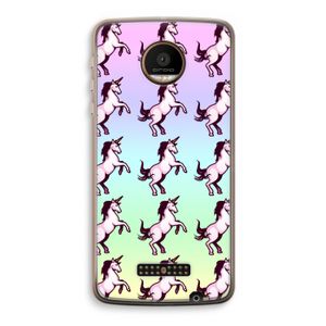 Musketon Unicorn: Motorola Moto Z Force Transparant Hoesje