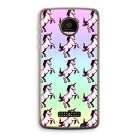 Musketon Unicorn: Motorola Moto Z Force Transparant Hoesje