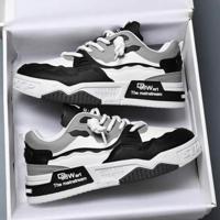 Bon&Bon Ademende Heren Sneakers - Dikke Zool Casual Sportschoenen Wit / 40