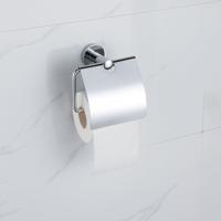 Fortifura Calvi - toiletrolhouder - met klep - chroom SW1183142 Fortifura Calvi - toiletrolhouder - met klep - chroom SW1183142
