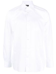 Zegna chemise en coton à col italien - Blanc