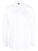 Zegna chemise en coton à col italien - Blanc