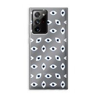 Eyes pattern: Samsung Galaxy Note 20 Ultra / Note 20 Ultra 5G Transparant Hoesje