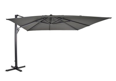 Zweefparasol Taurus Grijs - 3x4m Zweefparasol Taurus Grijs - 3x4m
